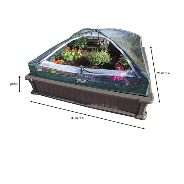 Miracle-Gro 5.5 in. H X 48 in. W Cedar Elevated Garden Bed Kit Brown