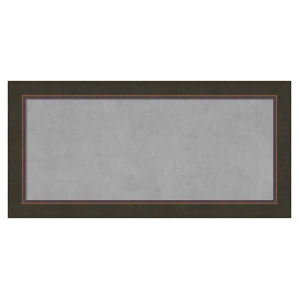 Amanti Art Milano Bronze 54 in. x 26 in Framed Magnetic Board