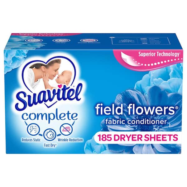 Suavitel Field Flowers Complete Dryer Sheets (185-Count)