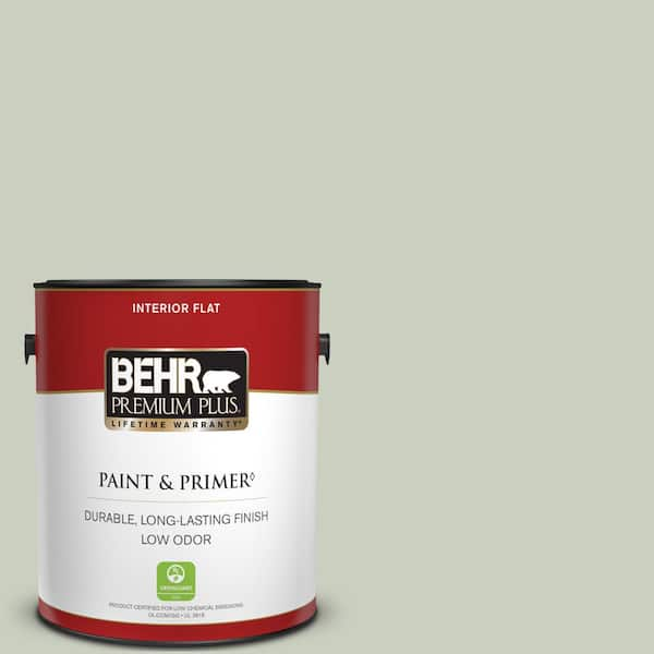 BEHR PREMIUM PLUS 1 gal. #PPF-25 Terrace View Flat Low Odor Interior Paint & Primer