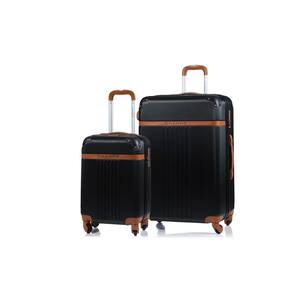 CHAMPS Vintage 29 in., 20 in. Black Hardside Luggage Set with Spinner Wheels (2-Piece)