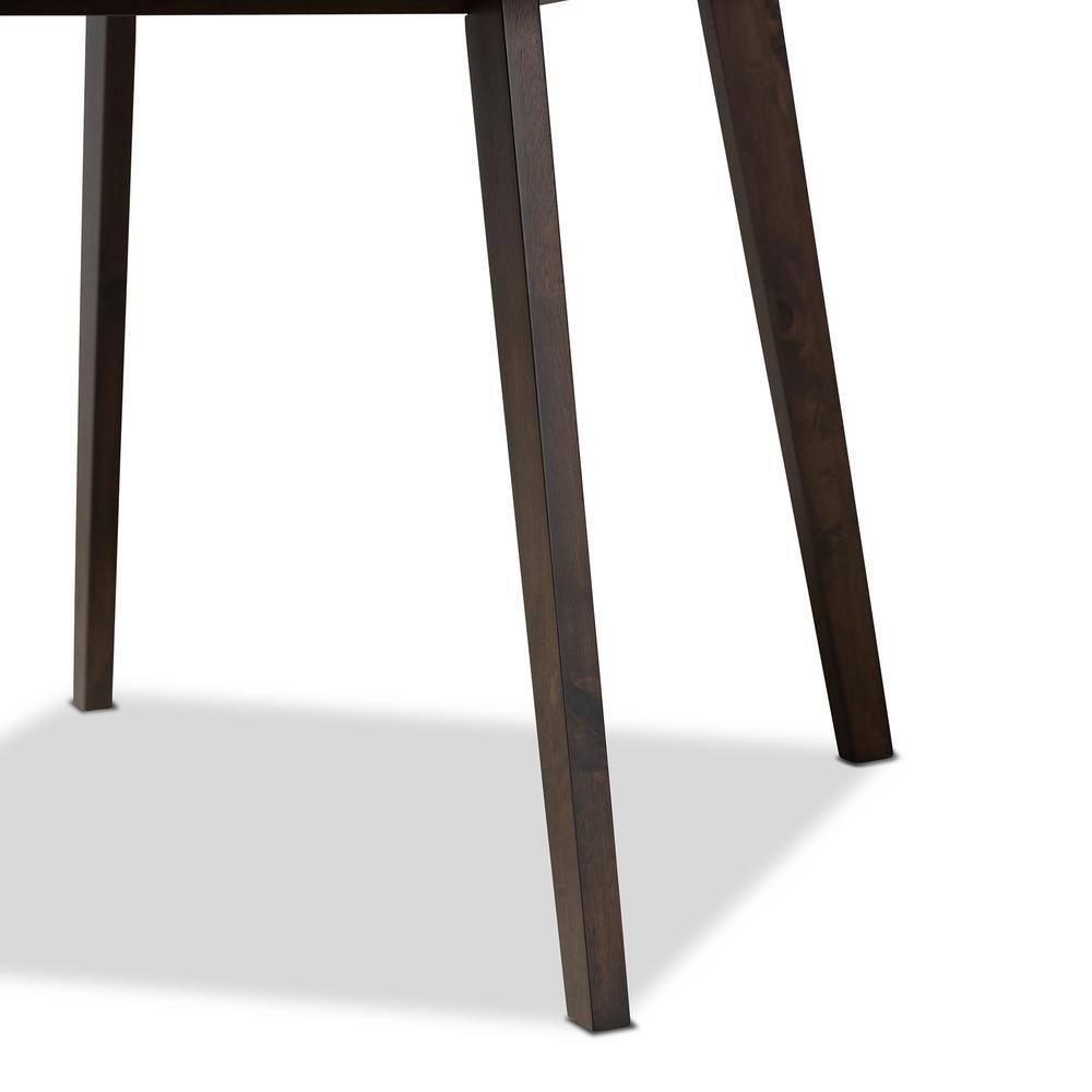 Britte Dark Oak Brown Square Wood Dining Table