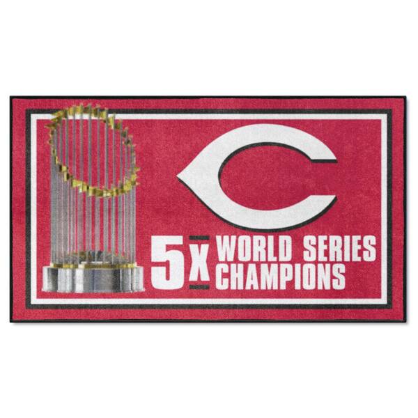 Fanmats Cincinnati Reds 3ft. x 5ft. Plush Area Rug