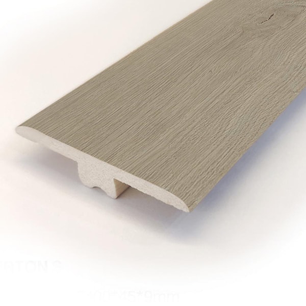 ASPEN FLOORING Spencer 0.35 in. Thick x 1.77 in. Width x 94.5 in. Length Rigid Core T-Molding Vinyl Molding