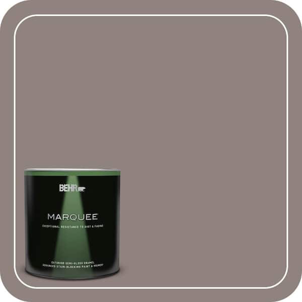 BEHR MARQUEE 1 qt. Home Decorators Collection #HDC-CL-22G Roanoke Taupe Semi-Gloss Enamel Exterior Paint & Primer