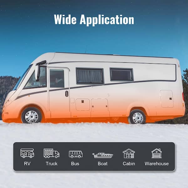 Hcalory 12V 5KW Diesel Air Heater with bluetooth APP Control Boat Bus RV  Home