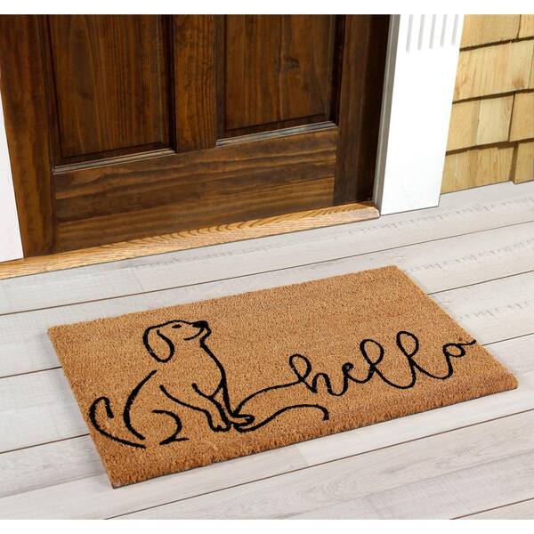 Better Trends Natural Collection Coir Mat Welcome to Our Home
