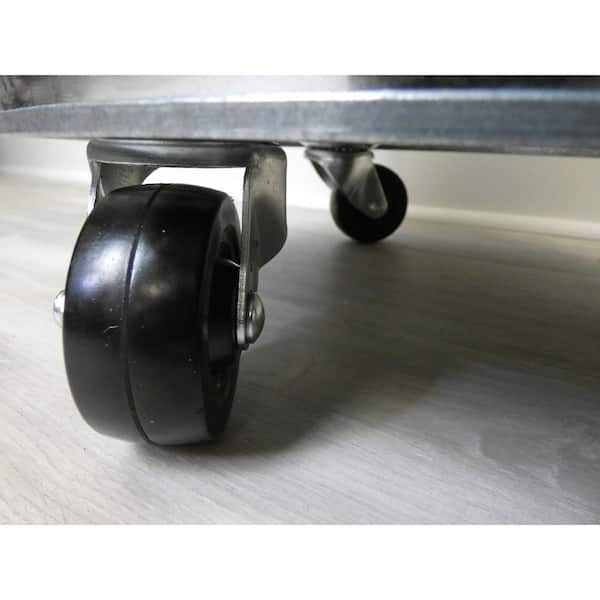 Everbilt in. Black Soft Rubber and Steel Swivel Plate Caster with 225  lbs. Load Rating 49480 The Home Depot