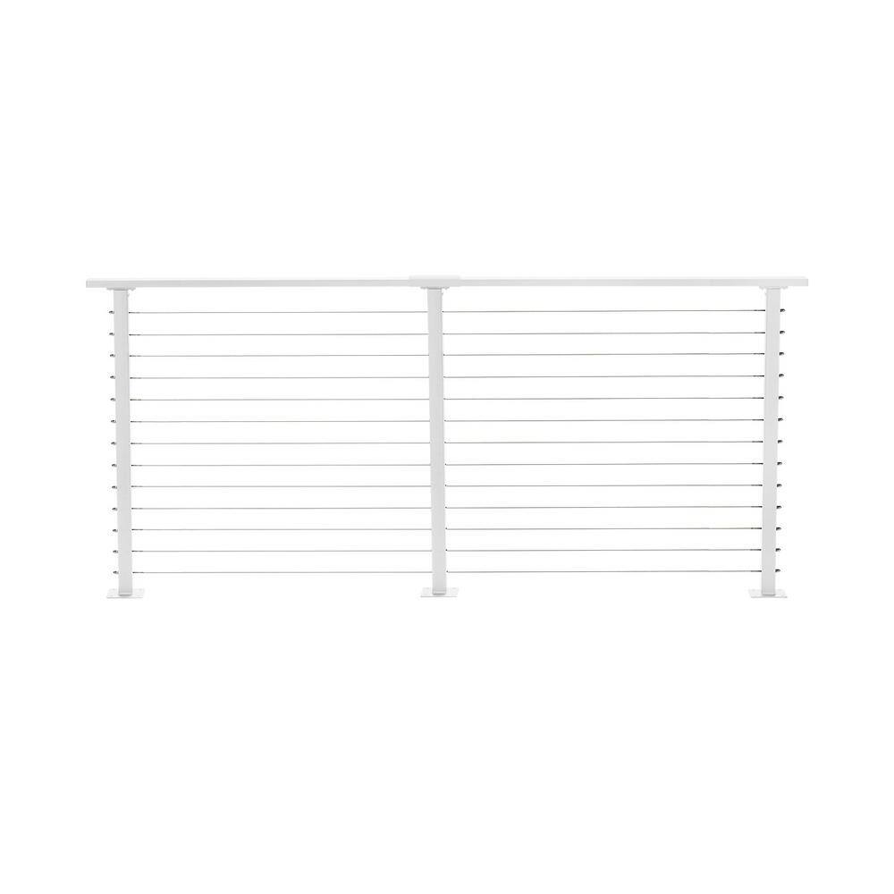 10 ft. Deck Cable Railing, 42 in. Base Mount, White price history on PriceWatchPro