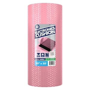 20 in. x 50 ft. L Pink Perforated Bubble Cushion