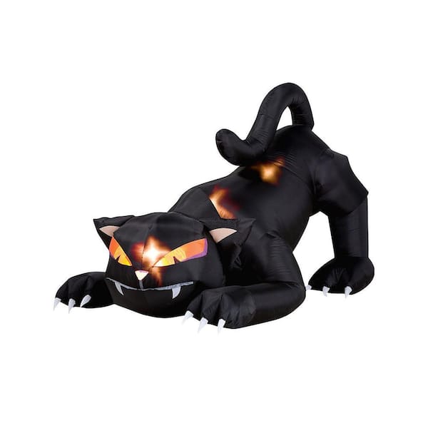 4 ft. Inflatable Lighted Black Cat with Turning Head