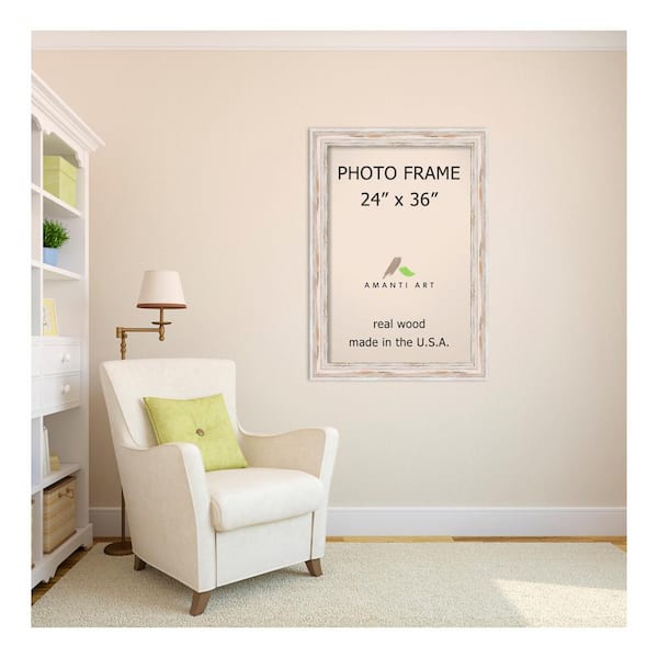 DR24 33 x 98 Picture Frame (Blue Silver Gold) Made to Measure, 35 mm Wide  MDF Wooden Frame with Anti-Reflective Artificial Glass Pane, Sturdy Back  Pane, Bending Pins and Hangers : 