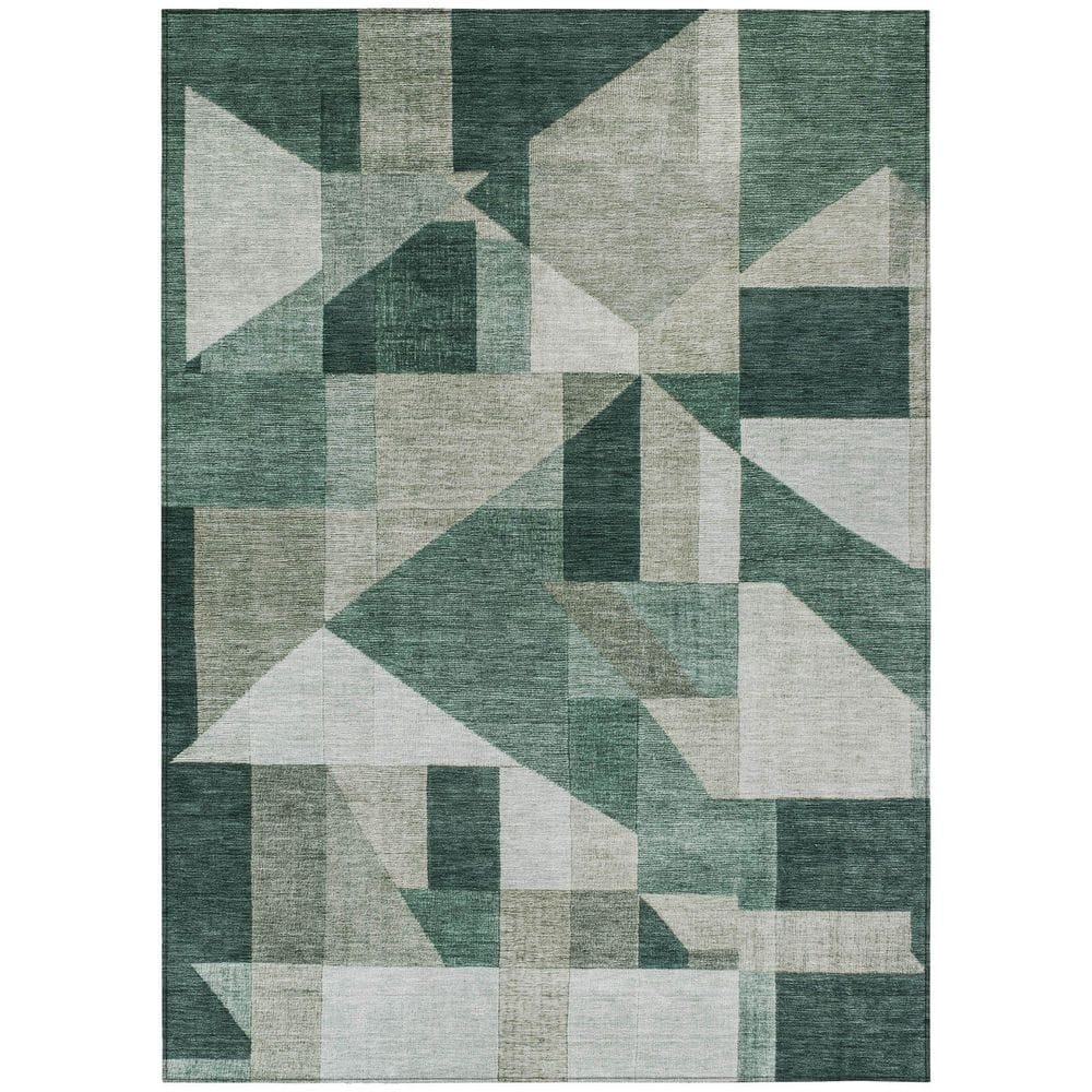 Chantille Machine Washable Indoor/Outdoor Abstract ACN2365 Basil 8 ft. x 10 ft. Area Rug price history on PriceWatchPro