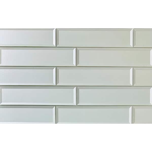 Forever Arctic Blue 3 in. x 12 in. Glossy Glass Subway Wall Tile (14 sq. ft./Case)