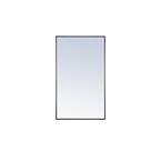 Medium Rectangle Black Modern Mirror (40 in. H x 24 in. W)