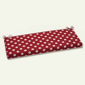 Novelty Rectangular Outdoor Bench Cushion in Red