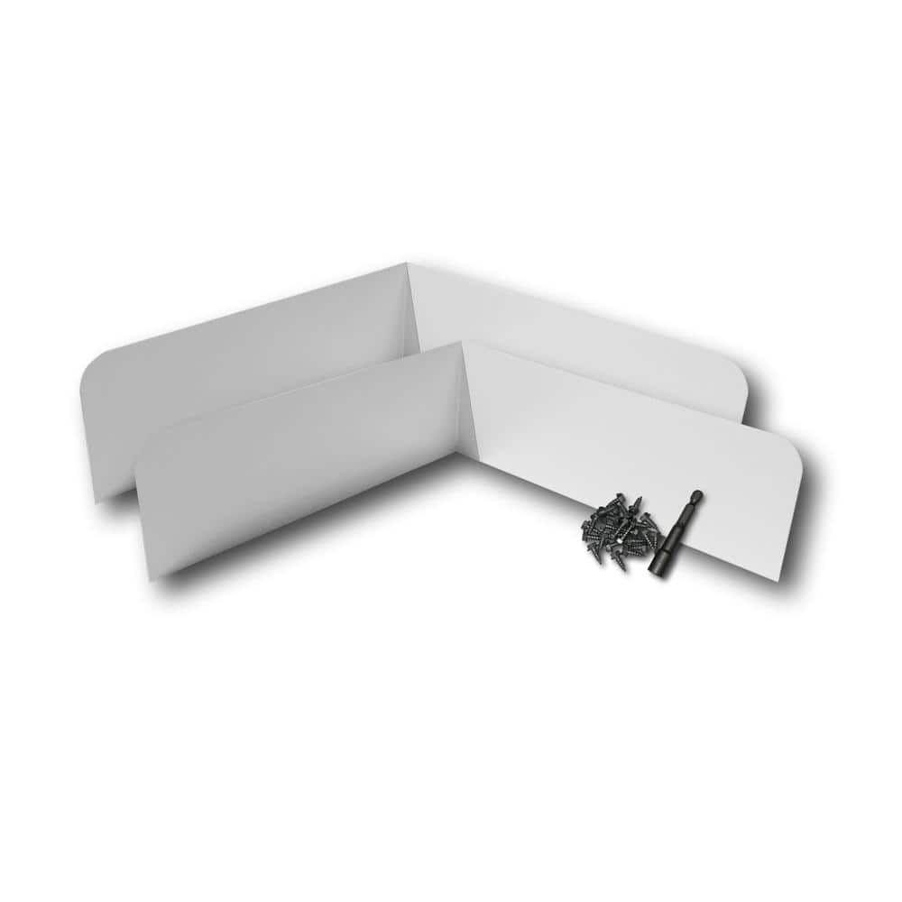 4 Pcs Gutter Valley Splash Guard, Rain Gutter Block with Screws for House S