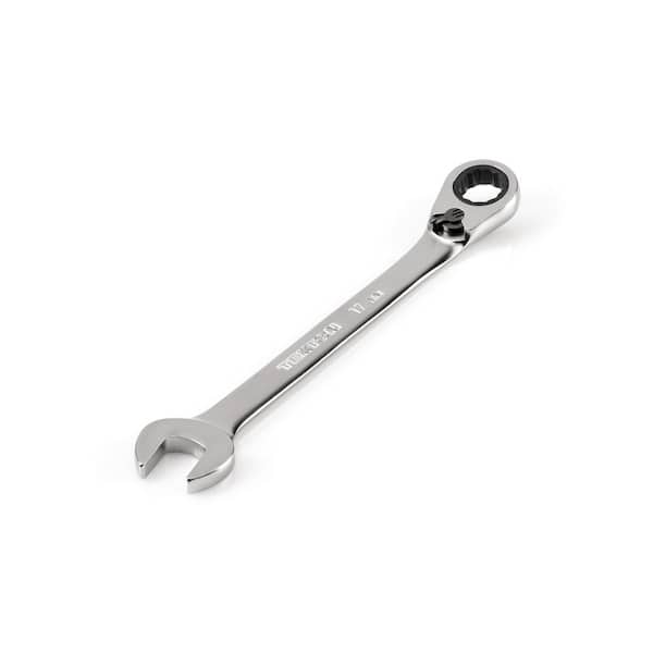 TEKTON 17 mm Reversible 12-Point Ratcheting Combination Wrench