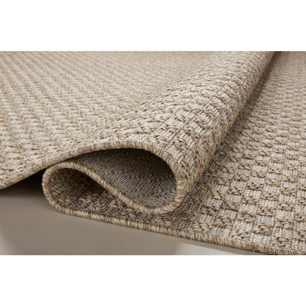 Loloi Dawn 3 ft. 9 in. x 5 ft. 9 in. Natural Checkered Indoor