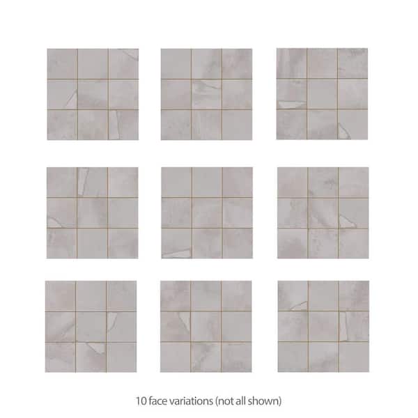 Merola Tile Kings Sea White 13 in. x 13 in. Ceramic Floor and Wall