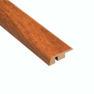 High Gloss Jatoba 12.7 mm Thick x 1-1/4 in. Wide x 94 in. Length Laminate Carpet Reducer Molding