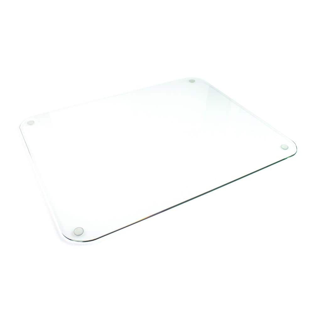 Glaciermat Clear Tempered Glass 20" x 36" Desk Pad