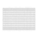 FORGERIGHT Deco Grid 4 ft. x 6 ft. Black Steel Fence Panel 862217 - The ...