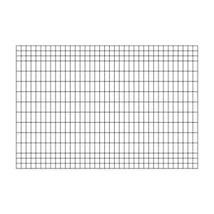 Deco Grid 4 ft. x 6 ft. Black Steel Fence Panel (5-pack)