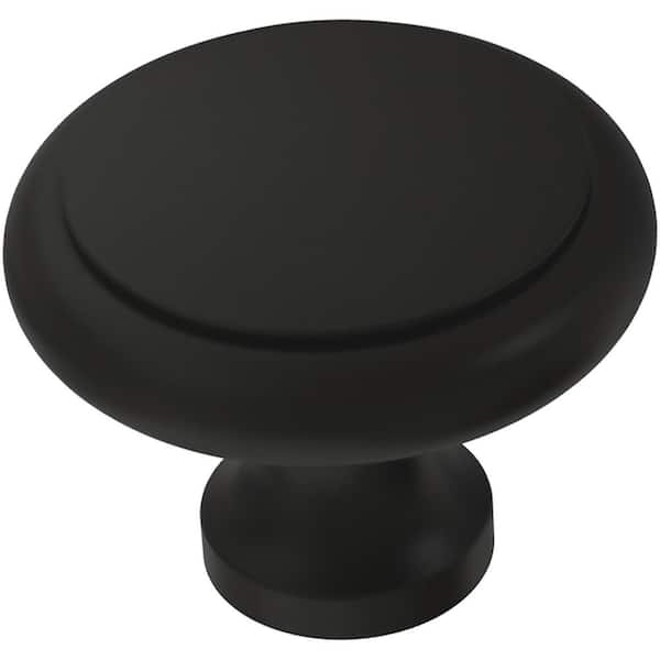 Liberty Athens 1-3/16 in. (30 mm) Matte Black Perimeter Cabinet Knob