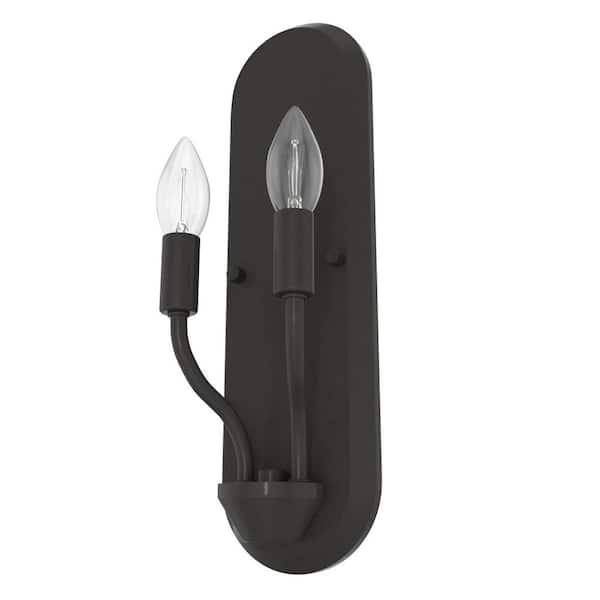 Merlin 2-Light Noble Bronze Wall Sconce