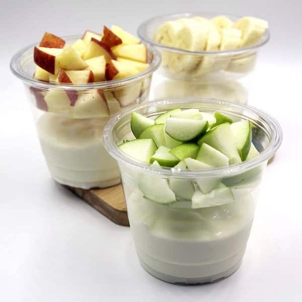 Parfait Storage Containers UUDULY 50-Pack 9 oz. Clear PET Plastic Parfait Cups with Flat Lids and ...