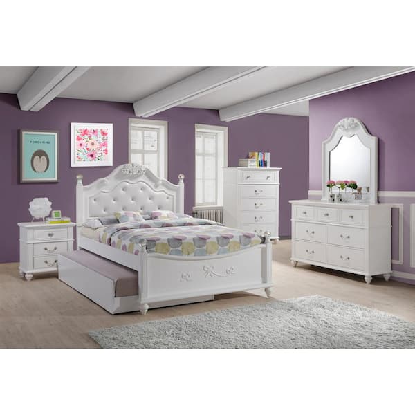 Girls white bedroom best sale set