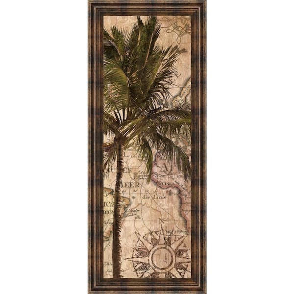Classy Art 18 in. x 42 in. "Exotic Desination I" by Katrina Craven Framed Printed Wall Art