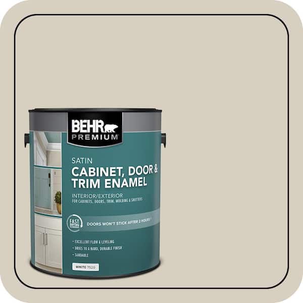 1 gal. #PPU7-09 Aged Beige Satin Enamel Interior/Exterior Cabinet, Door & Trim Paint