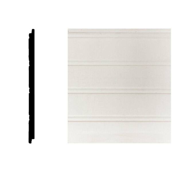 HOUSE OF FARA 5/16 in. x 5-29/32 in. x 32 in. MDF Tongue and Groove Wainscot (1-Piece)