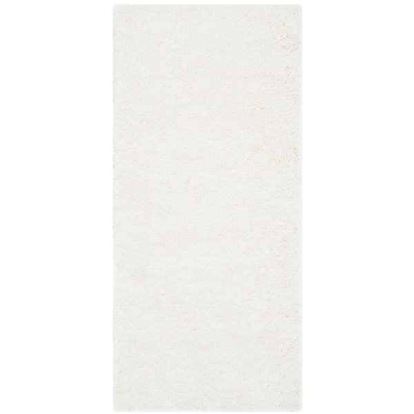 California 2 ft. x 3 ft. White Solid Color Accent Rug
