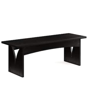 Black Wood Dining Bench 47.2 in .