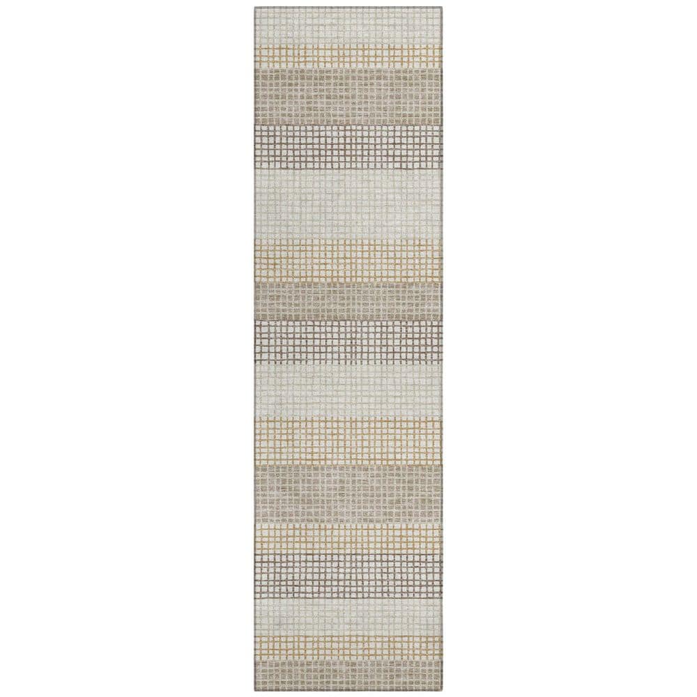 Chantille Machine Washable Indoor/Outdoor Abstract ACN2530 Ivory 2 ft. x 7 ft. Runner Rug price history on PriceWatchPro