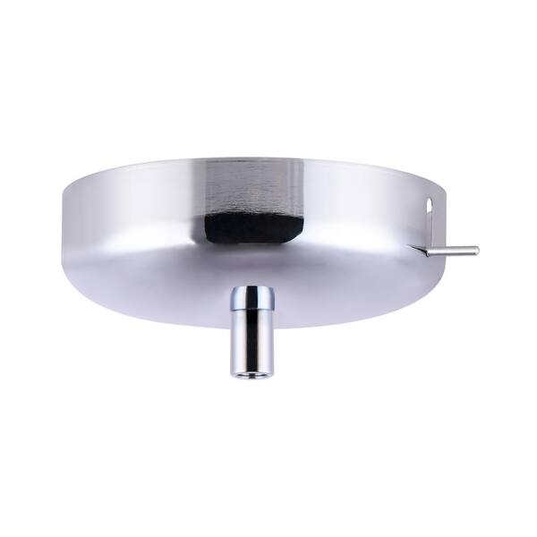 brushed chrome ceiling rose pendant kit