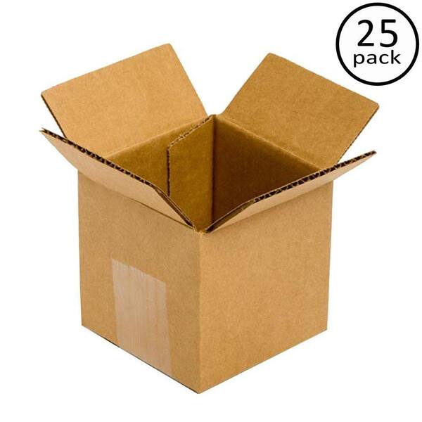 Pratt Retail Specialties 25 Moving Box Bundle (4 in. L x 4 in. W x 4 in. D)