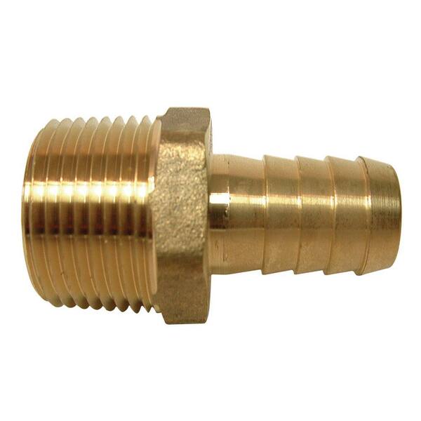 Everbilt 5/8 in. x 3/4 in. Brass Barb x MIP Adapter