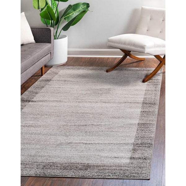Del Mar Abigail Light Gray 3' 3 x 5' 3 Area Rug