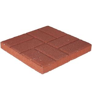 12 in. x 12 in. Brickface Square Concrete Step Stone (168-Piece Pallet)