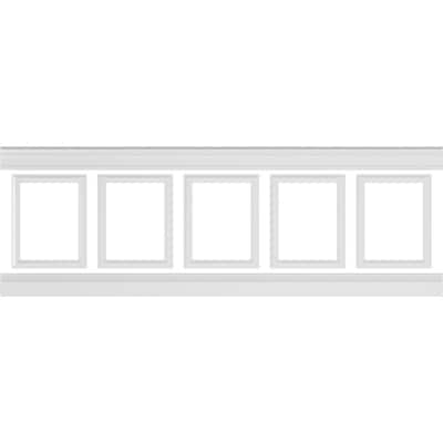 EUCATILE 10 sq. ft. 32 in. x 48 in. White Hardboard True Bead Wainscot  Paneling HDDPWW432 - The Home Depot