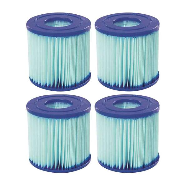 Bestway 4.2 in. Dia Type VII/D Pool Replacement Filter Cartridge (4-Pack)