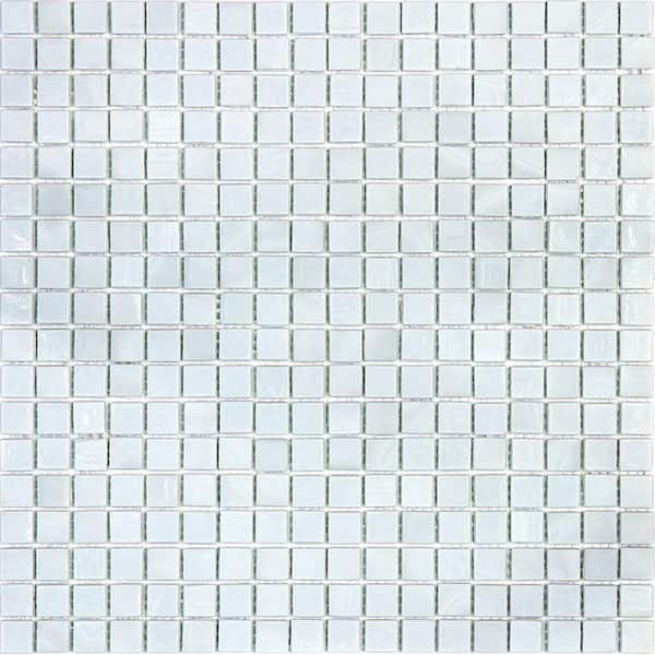 Apollo Tile Skosh 4" x 6" Glossy Dolphine Gray Glass Mosaic Uniform square Wall and Floor Sample Tile 0.13 sq. ft./Piece (1-Pack)