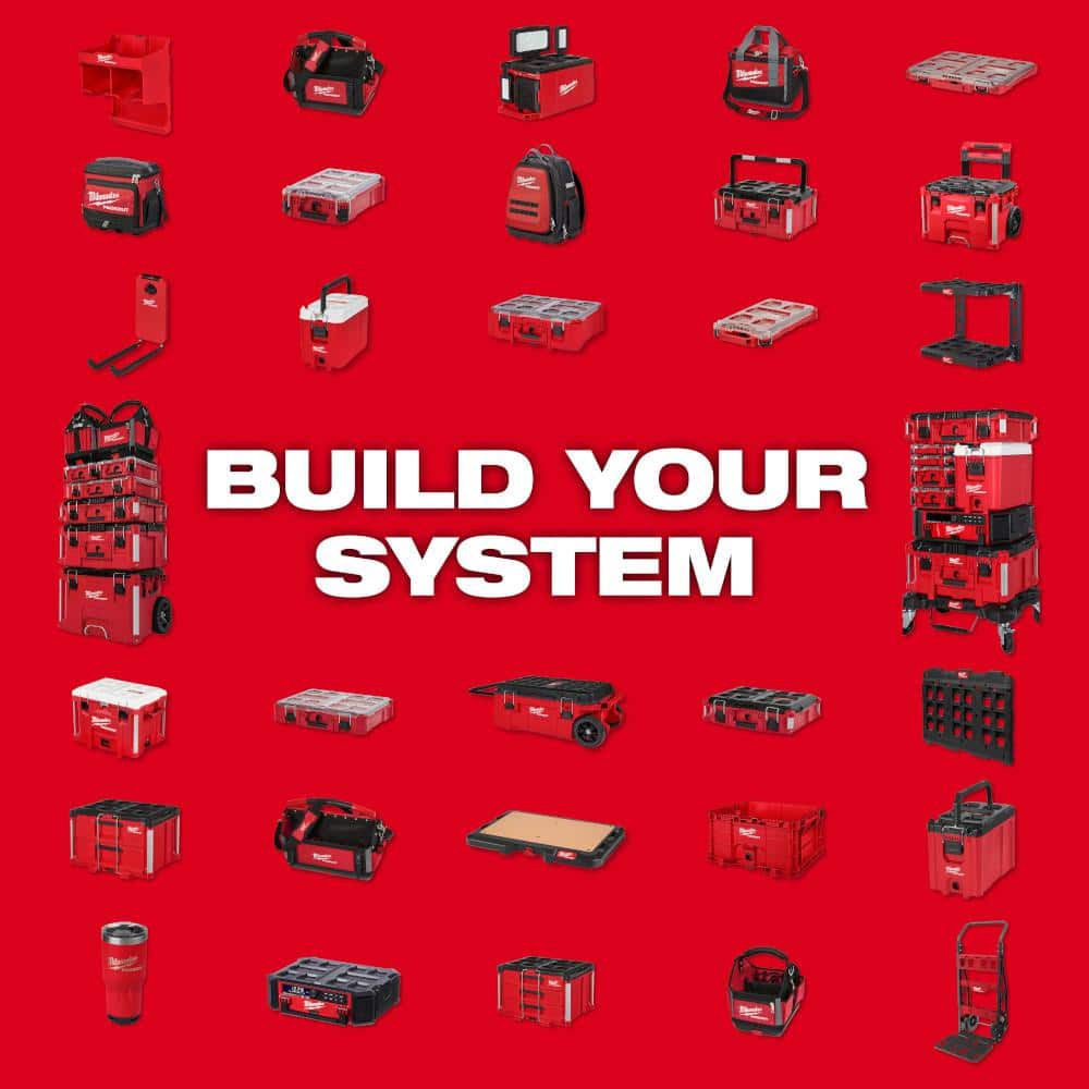 Milwaukee Red Impact Resistant Small Parts Bin Set