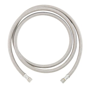 1/4 in. Compression x 1/4 in. Compression x 72 in. Braided Polymer Icemaker/Humidifier Supply Line