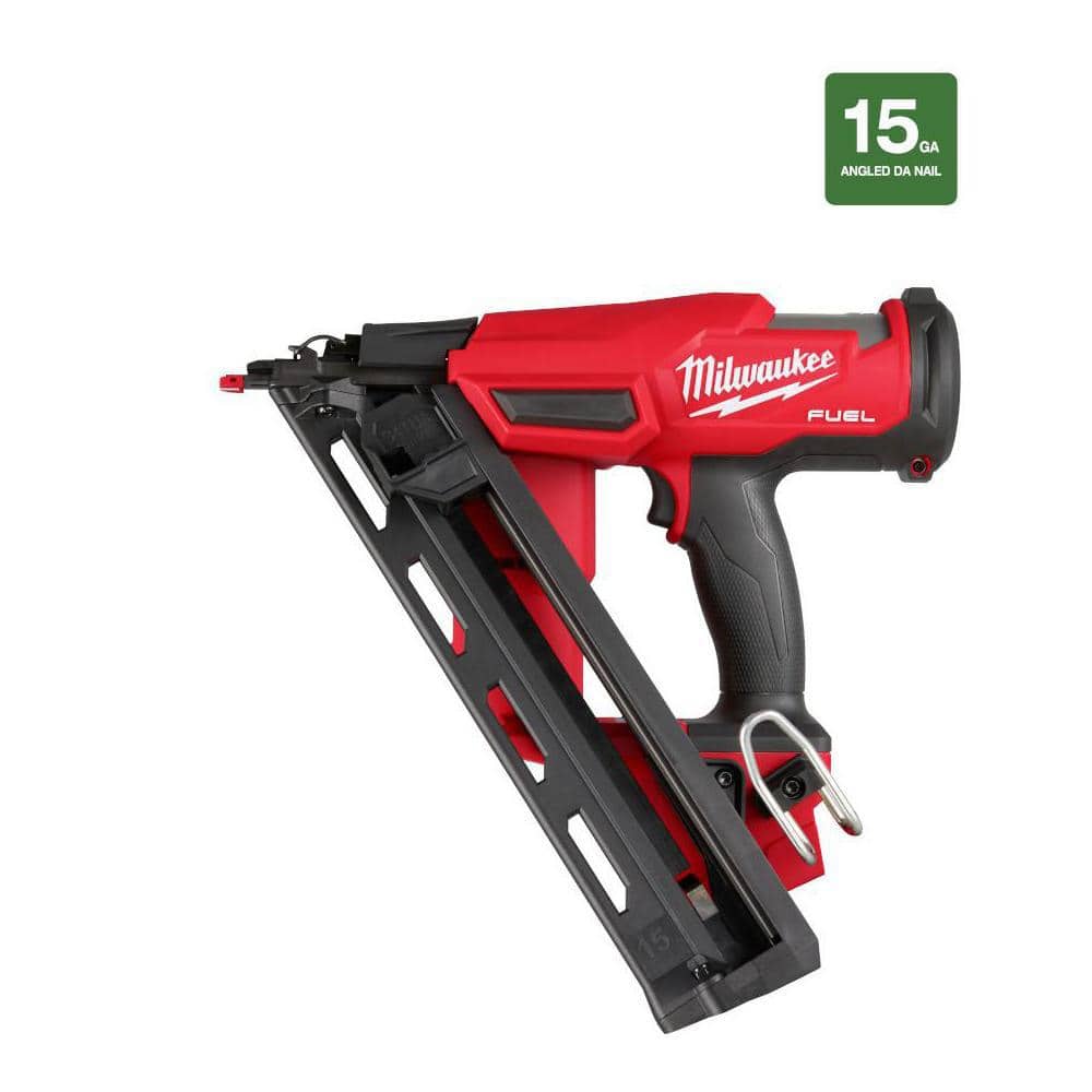 Milwaukee M18 FUEL 18-Volt Lithium-Ion Brushless Cordless Gen II 15-Gauge  Angled Finish Nailer (Tool-Only) 2839-20 The Home Depot