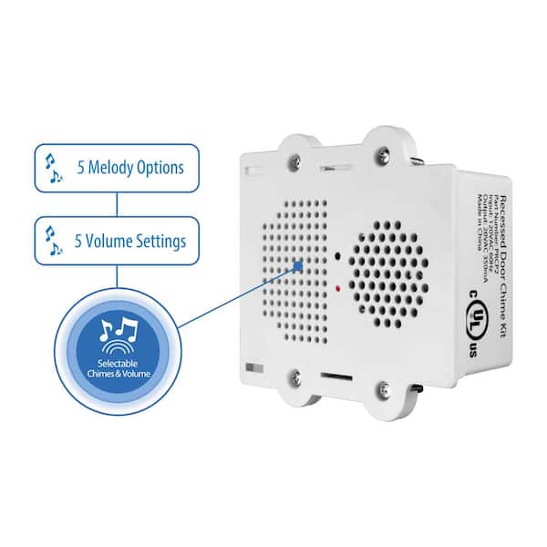 NICOR PrimeChime Plus 2 Video Compatible Wired Door Bell Chime Kit
